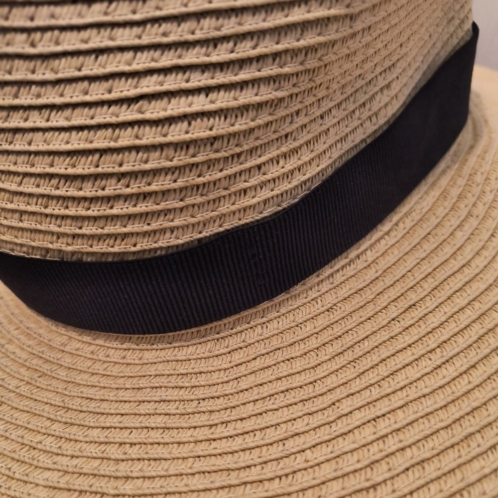 J. Crew Floppy Paper Tan Pool Vacation Beach Wide Brim Women’s Hat - Picture 9 of 10